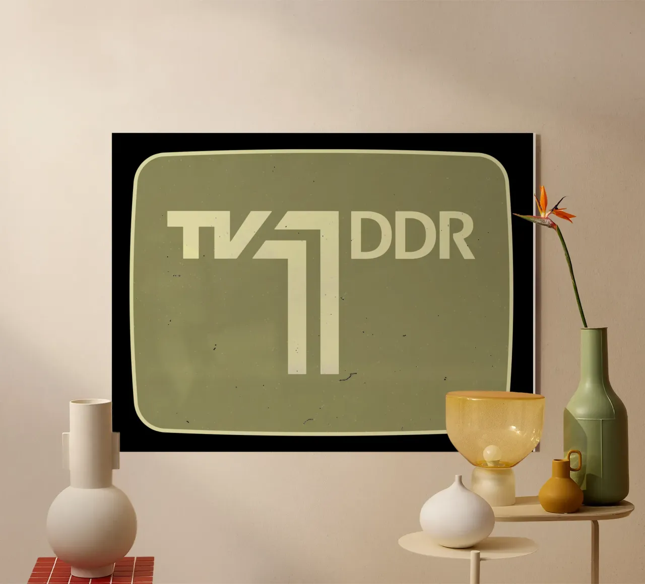 TV 1 DDR plexiglass da DDR DESIGN
