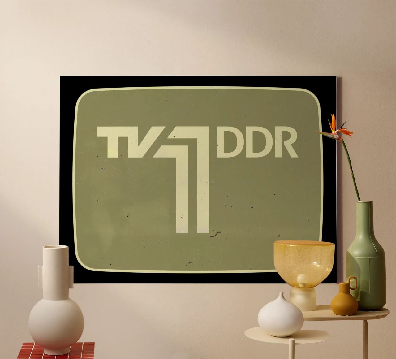 TV 1 DDR tela da DDR DESIGN