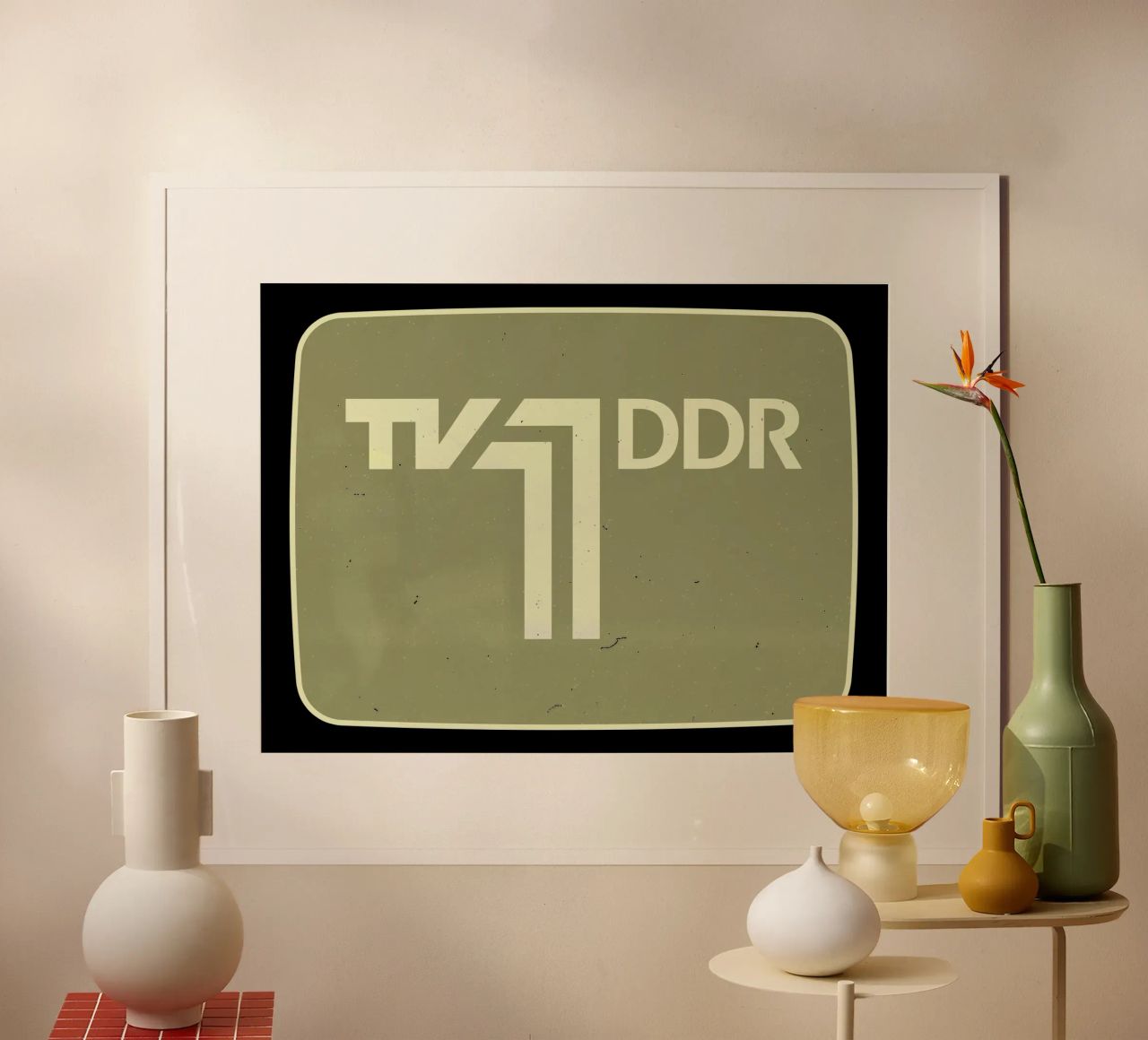 TV 1 DDR poster da DDR DESIGN