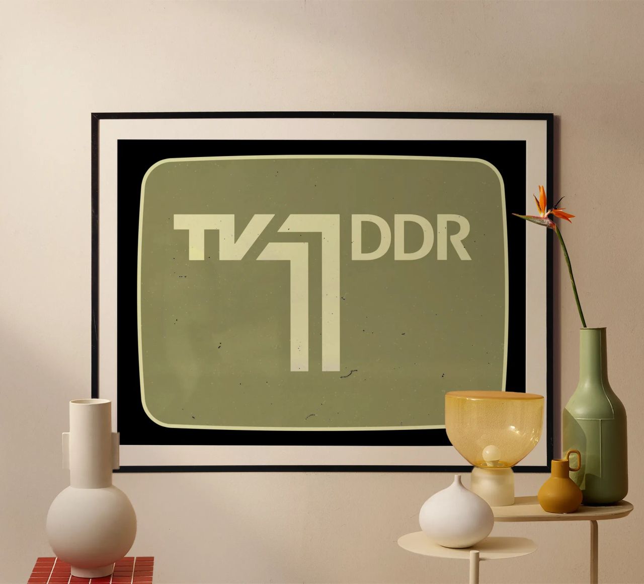 TV 1 DDR poster da DDR DESIGN