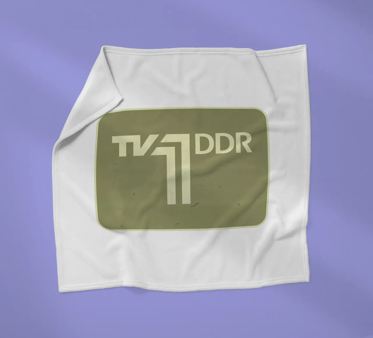 TV 1 DDR manta de franela de DDR DESIGN