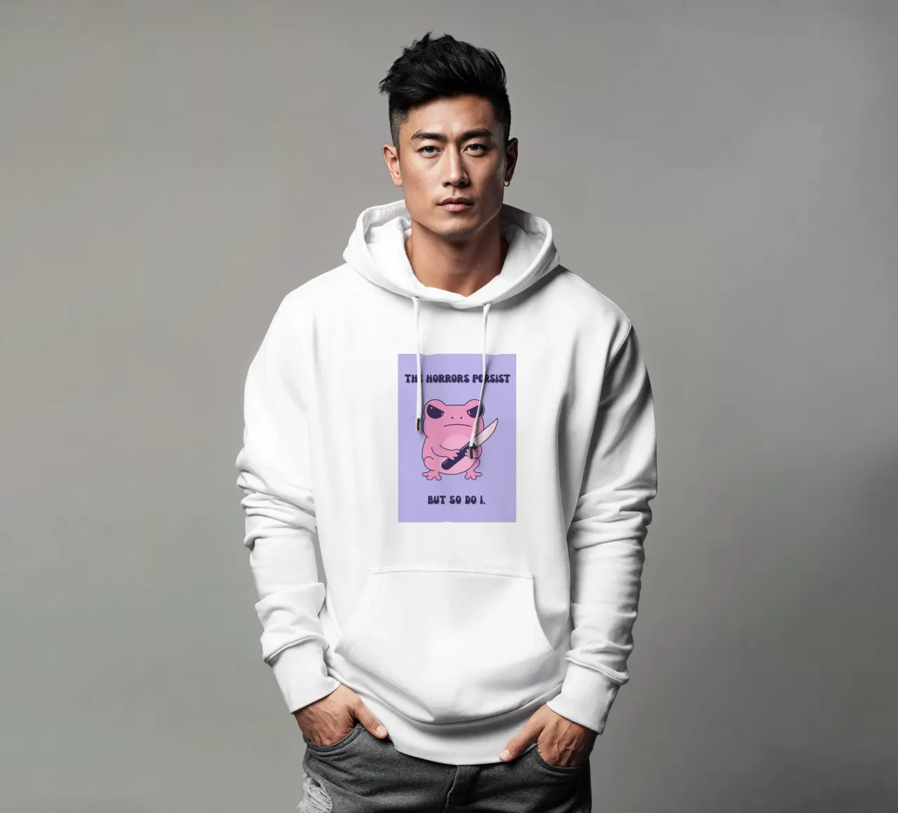 l'orrore persiste felpa con cappuccio da mompunks