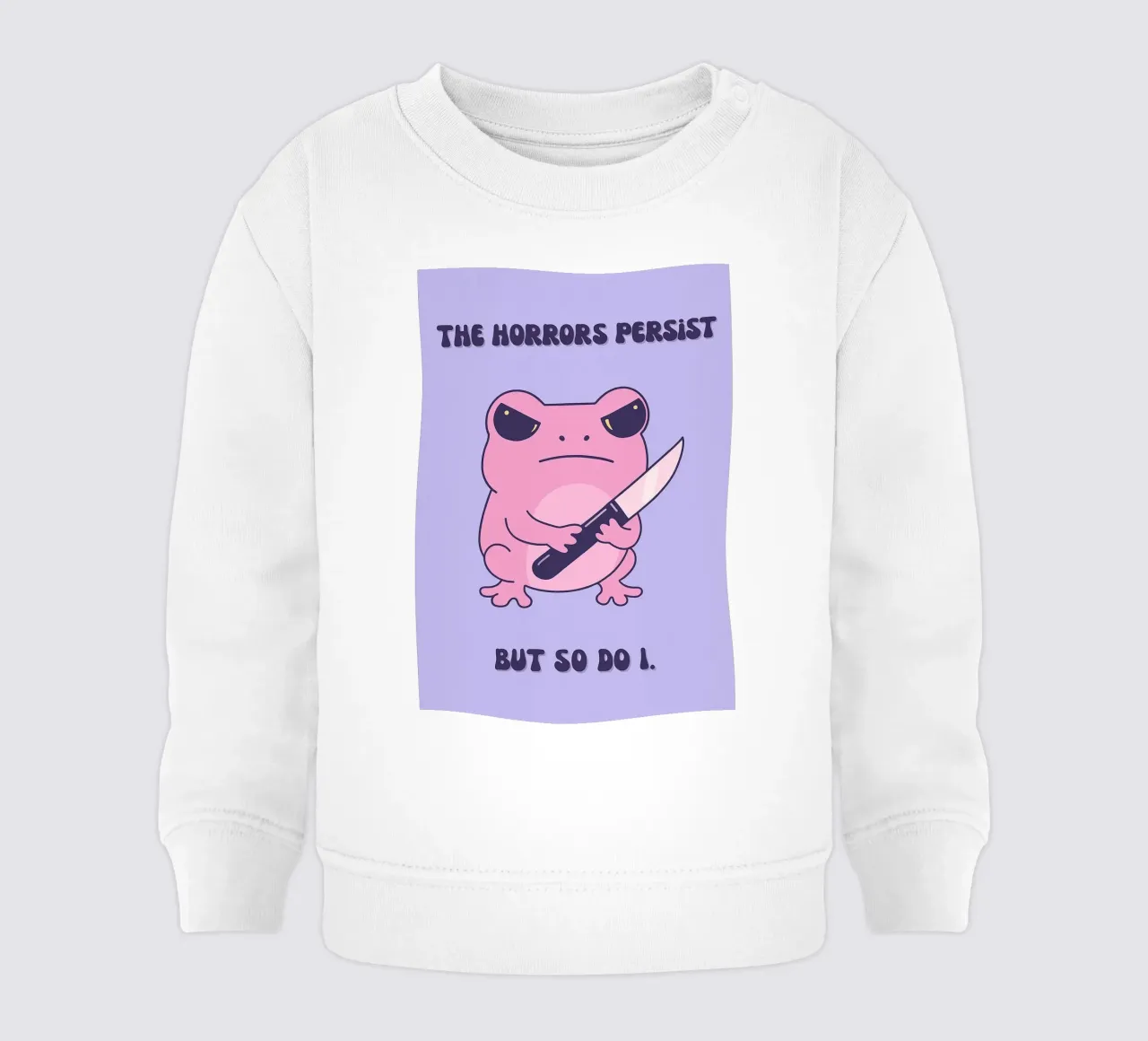 l'orrore persiste felpa neonato da mompunks
