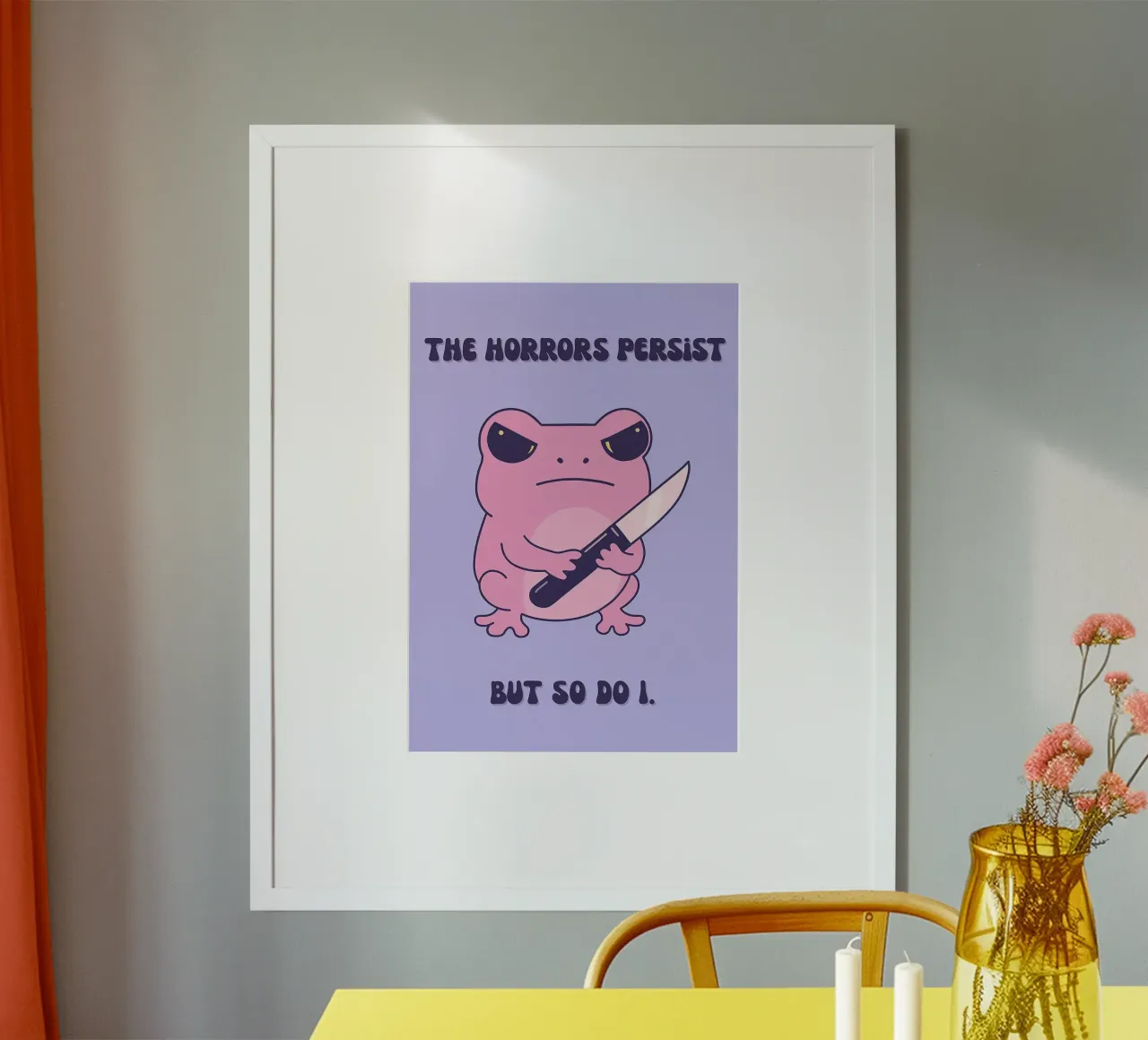 l'orrore persiste poster da mompunks