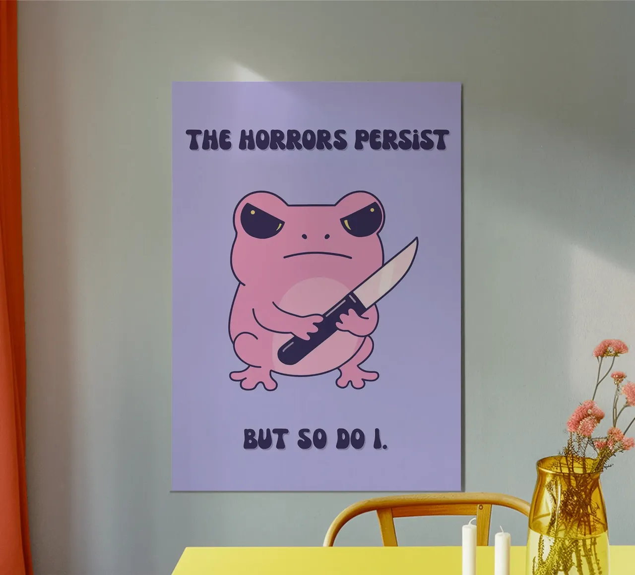 l'orrore persiste poster da mompunks
