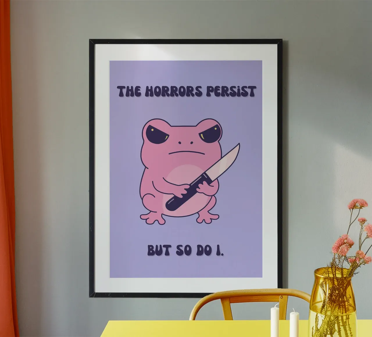 l'orrore persiste poster da mompunks