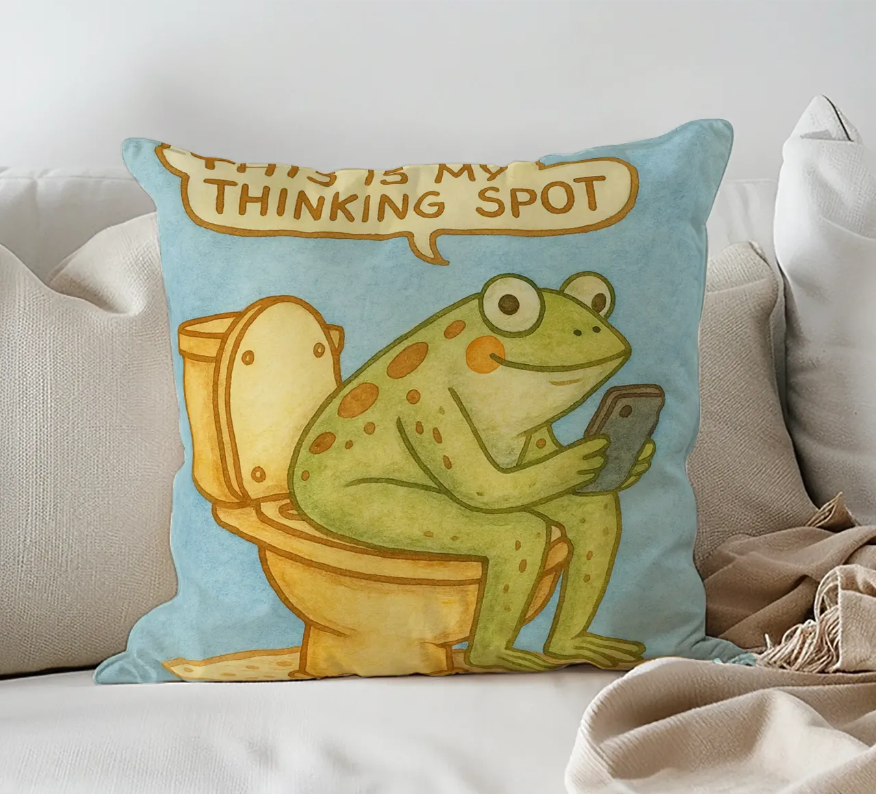 c'est mon point de vue coussin de mompunks