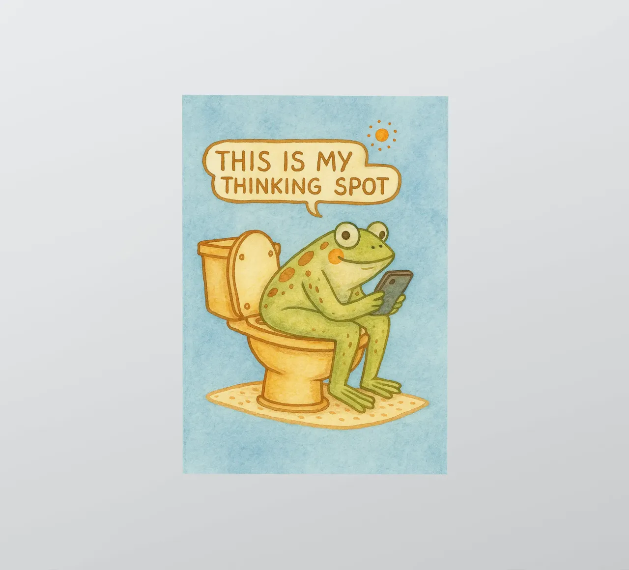 das ist mein Denkplatz Sticker von mompunks