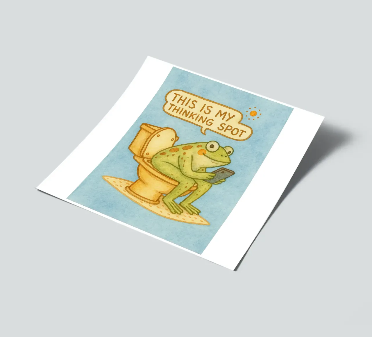 this is my thinking spot sticker sheet by mompunks