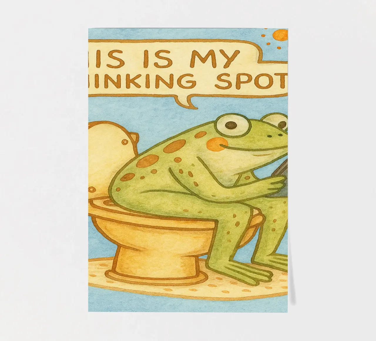 this is my thinking spot sticker sheet by mompunks