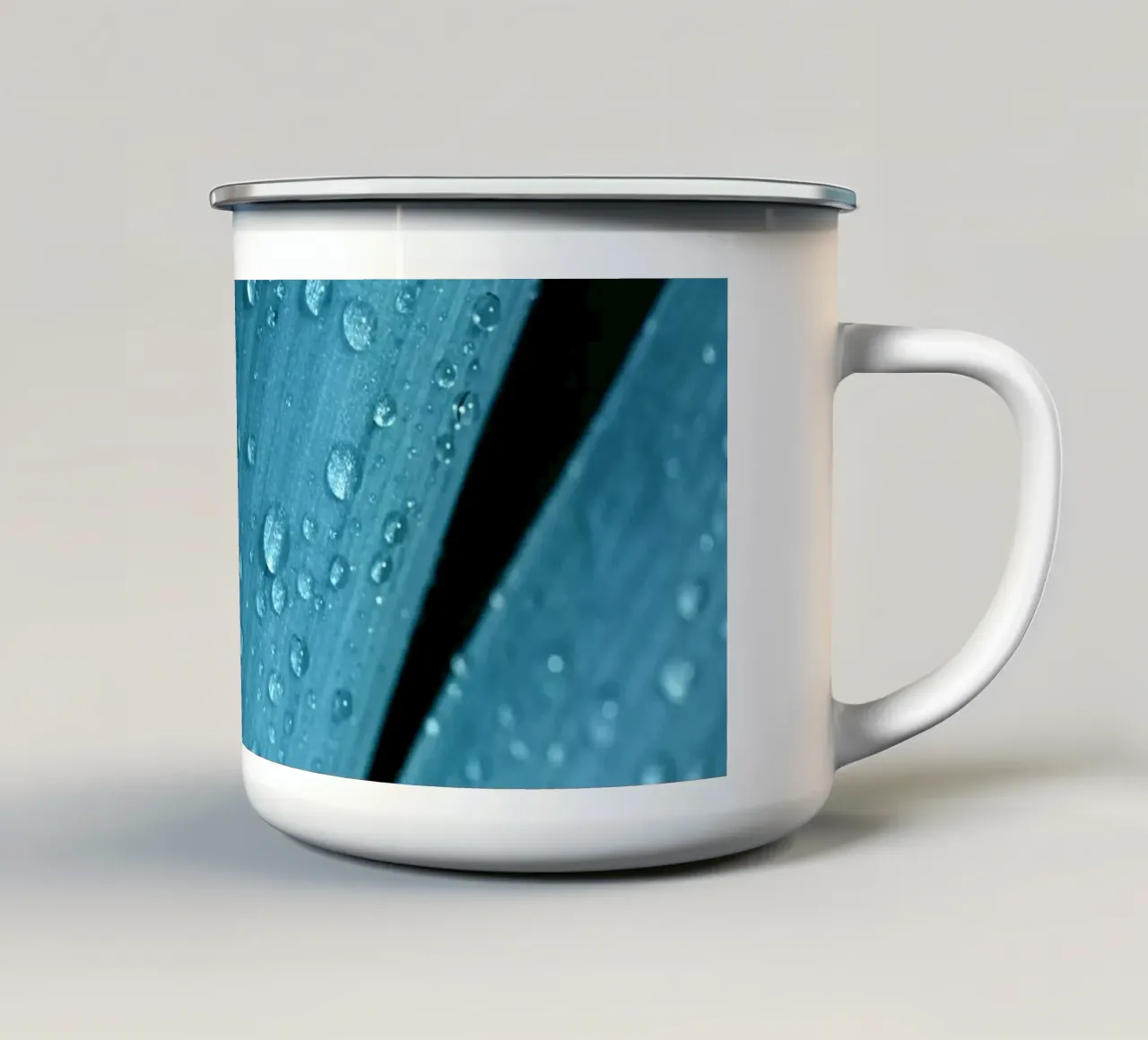 Gocce d'acqua tazza in smalto da Atteloi