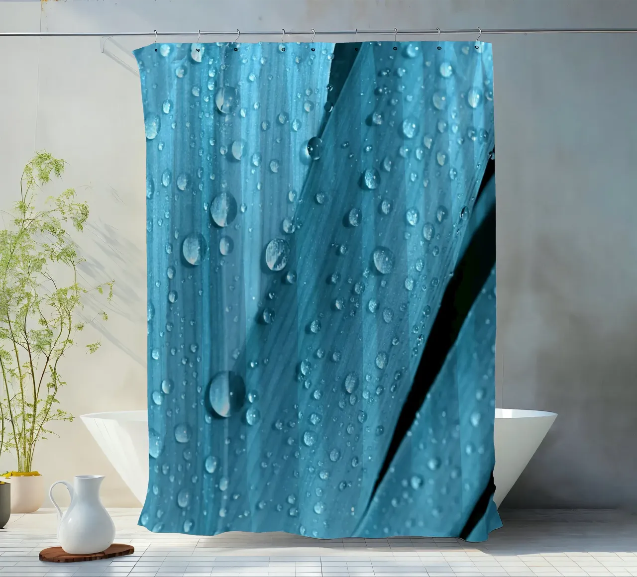 Wassertropfen Duschvorhang von Atteloi