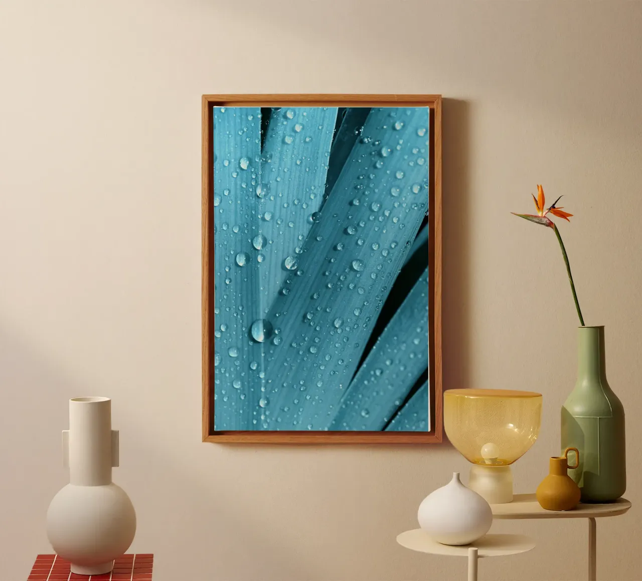 Wassertropfen Leinwand von Atteloi