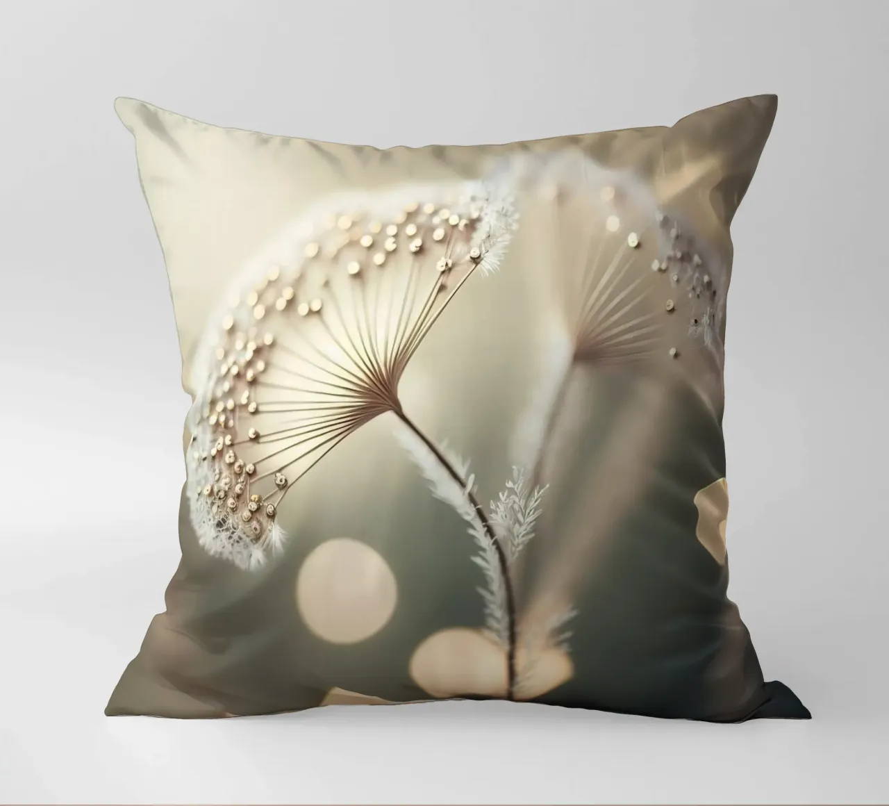 Silver Pearls decorative cushion by treechild