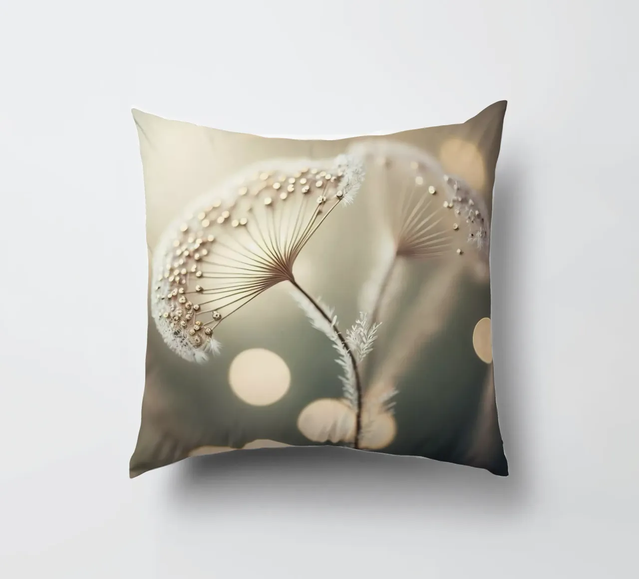 Silver Pearls decorative cushion by treechild