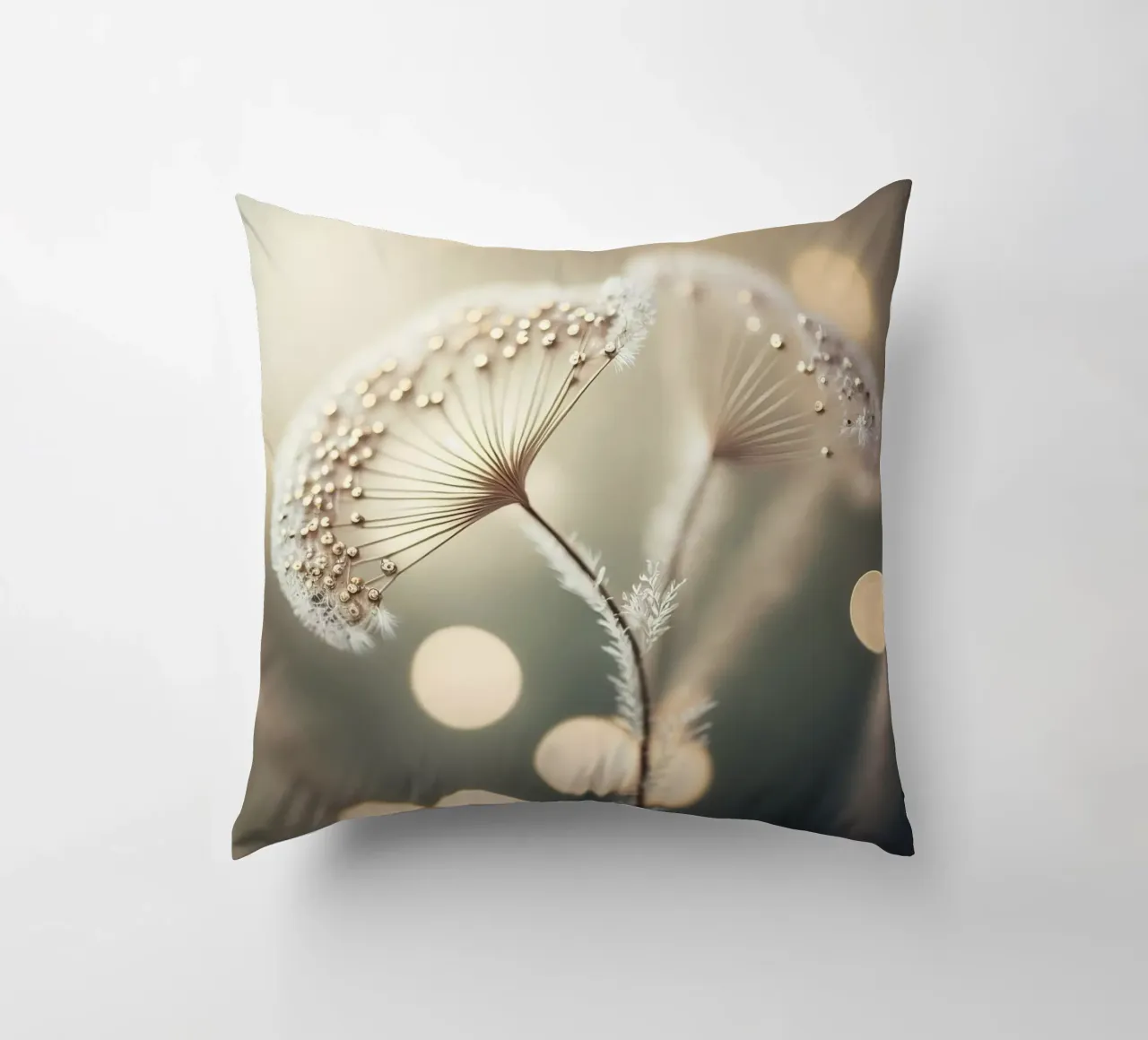 Silver Pearls decorative cushion by treechild