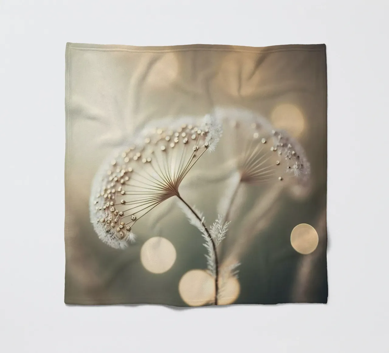 Silver Pearls fleece blanket by treechild