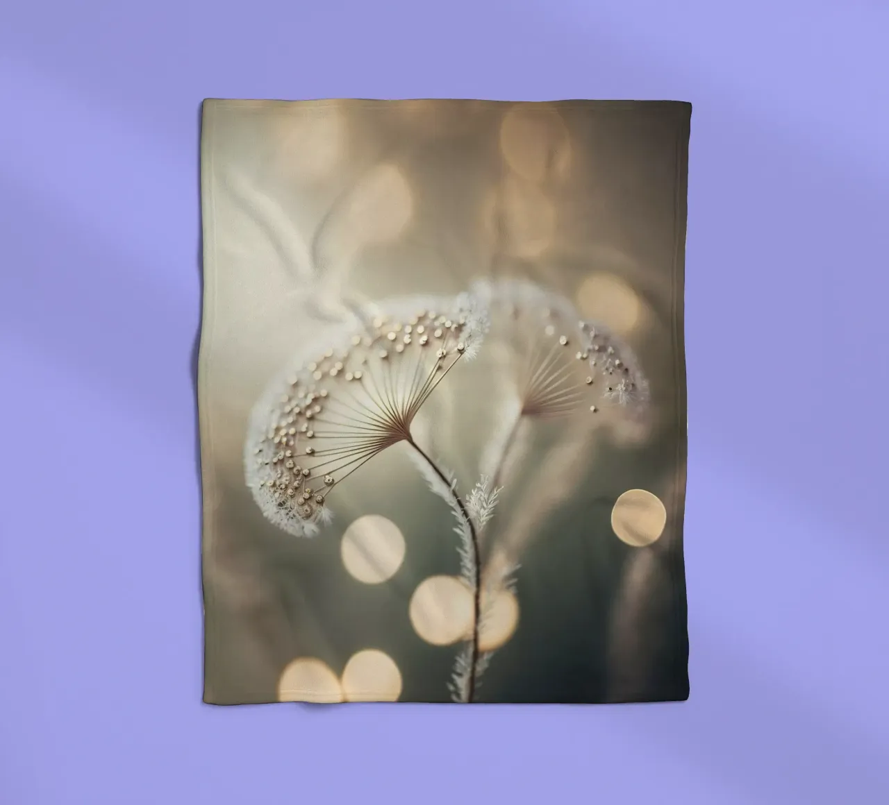 Silver Pearls fleece blanket by treechild