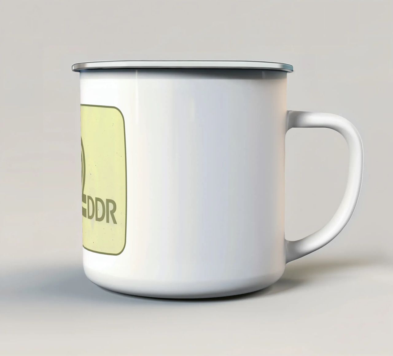 TV 2 DDR tazza in smalto da DDR DESIGN