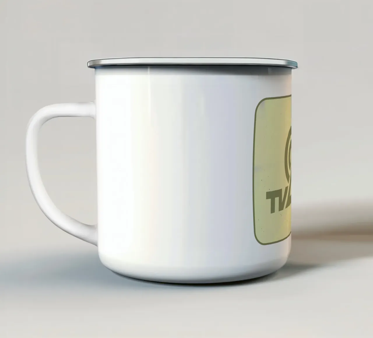 TV 2 DDR mug en émail de DDR DESIGN