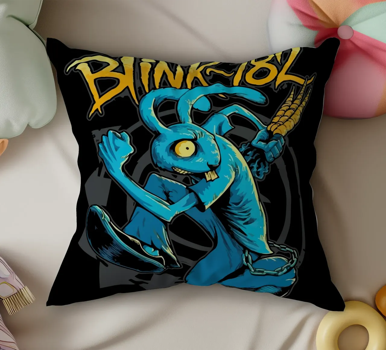 Blink 182  Rabbit cuscino da Musadad Shop