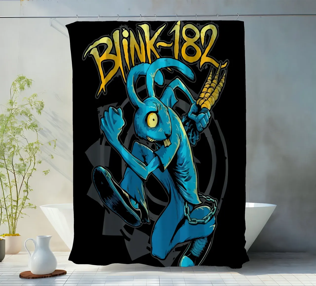 Blink 182  Rabbit tenda da doccia da Musadad Shop