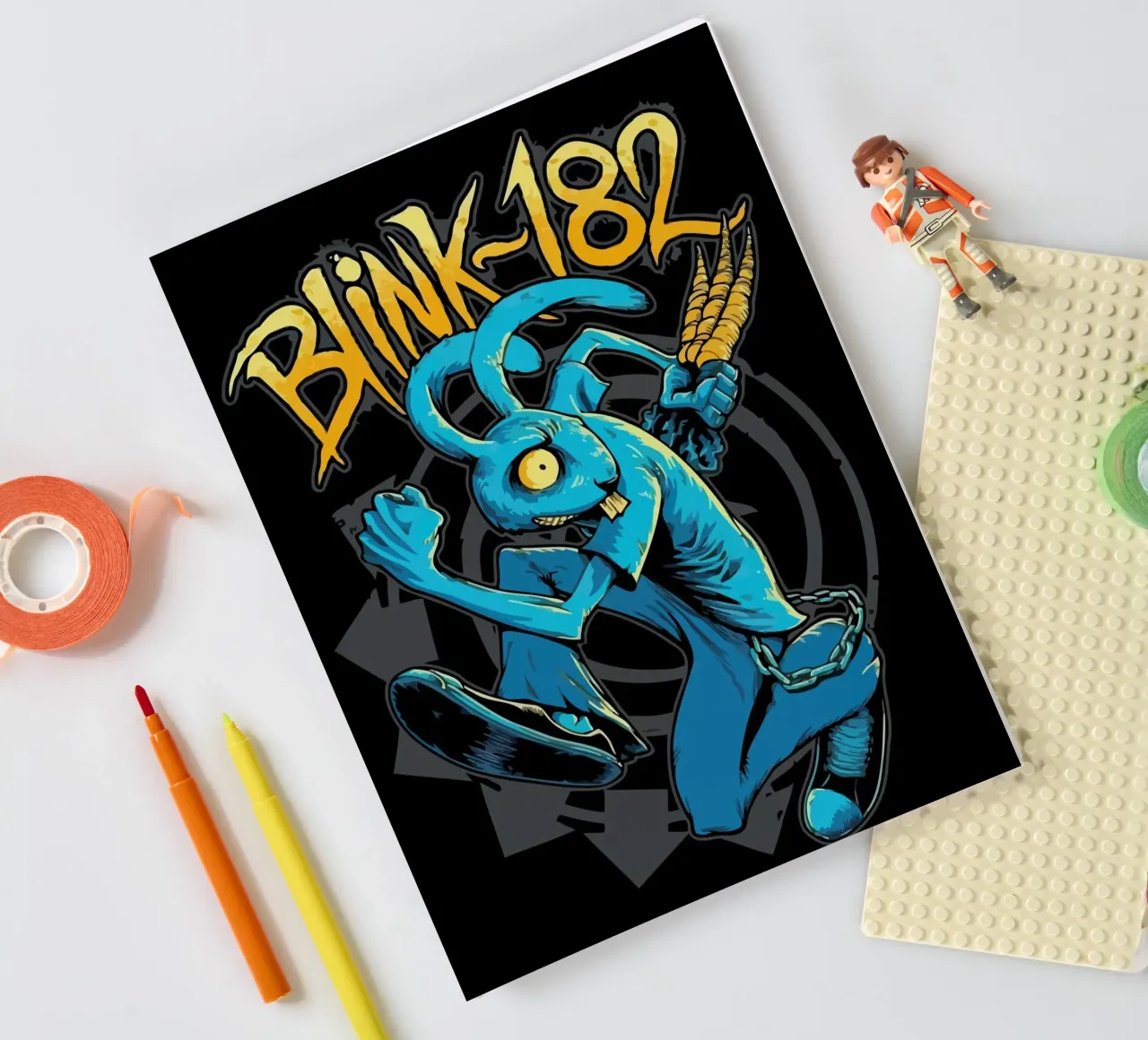 Blink 182  Rabbit notebook by Musadad Shop
