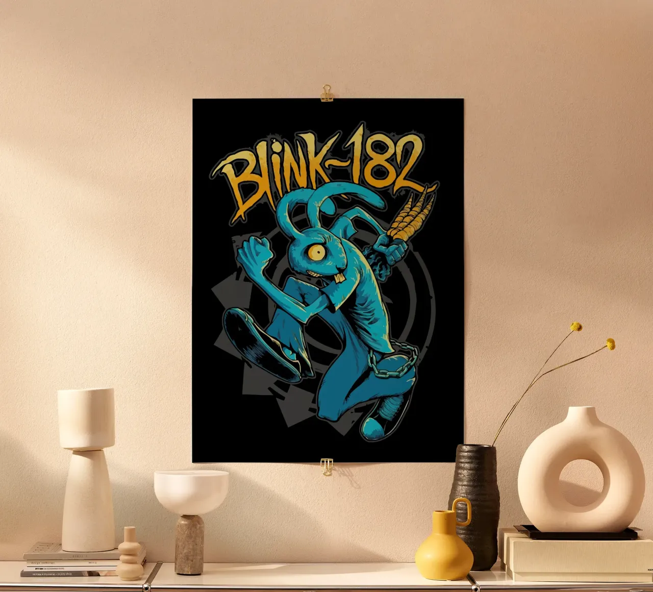 Blink 182  Rabbit poster da Musadad Shop