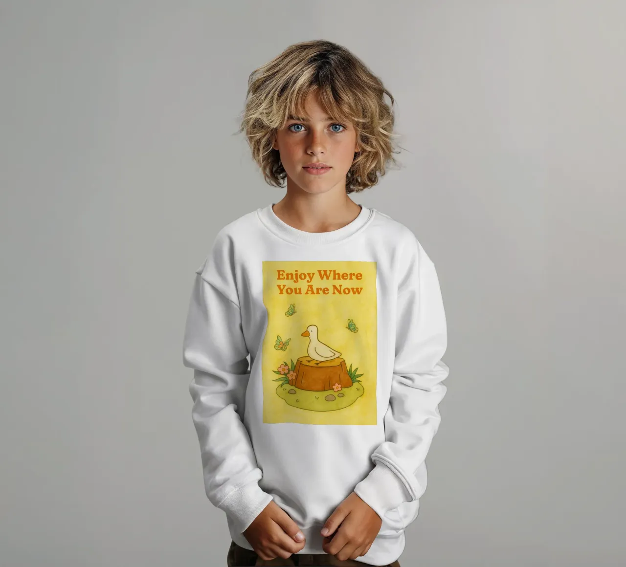 ora sei un'oca felpa bambino da mompunks