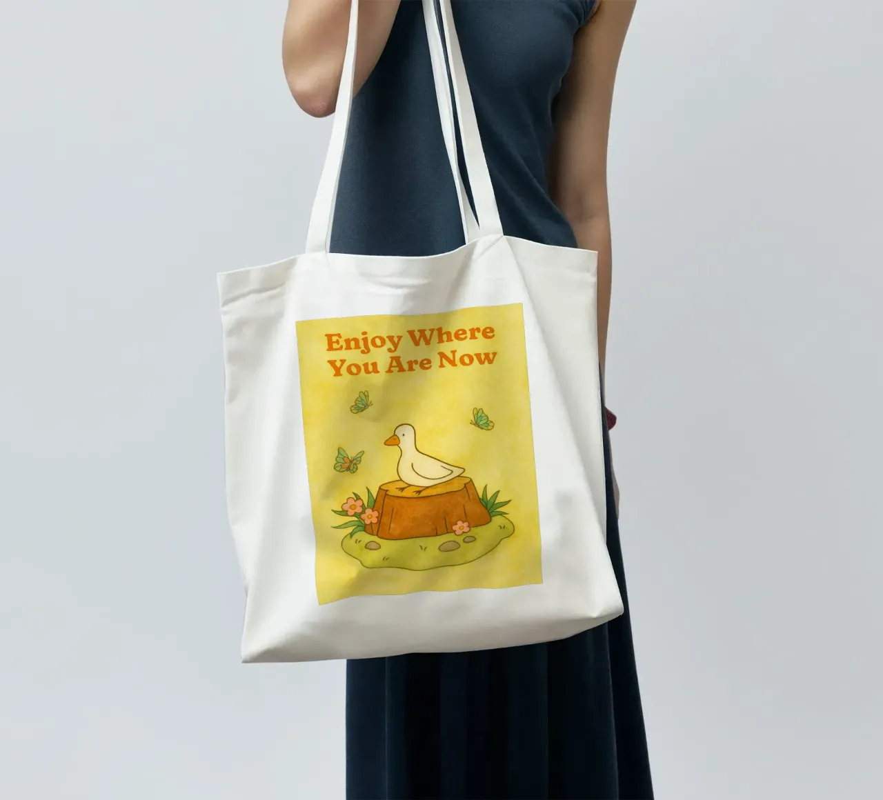 ora sei un'oca borsa in juta da mompunks