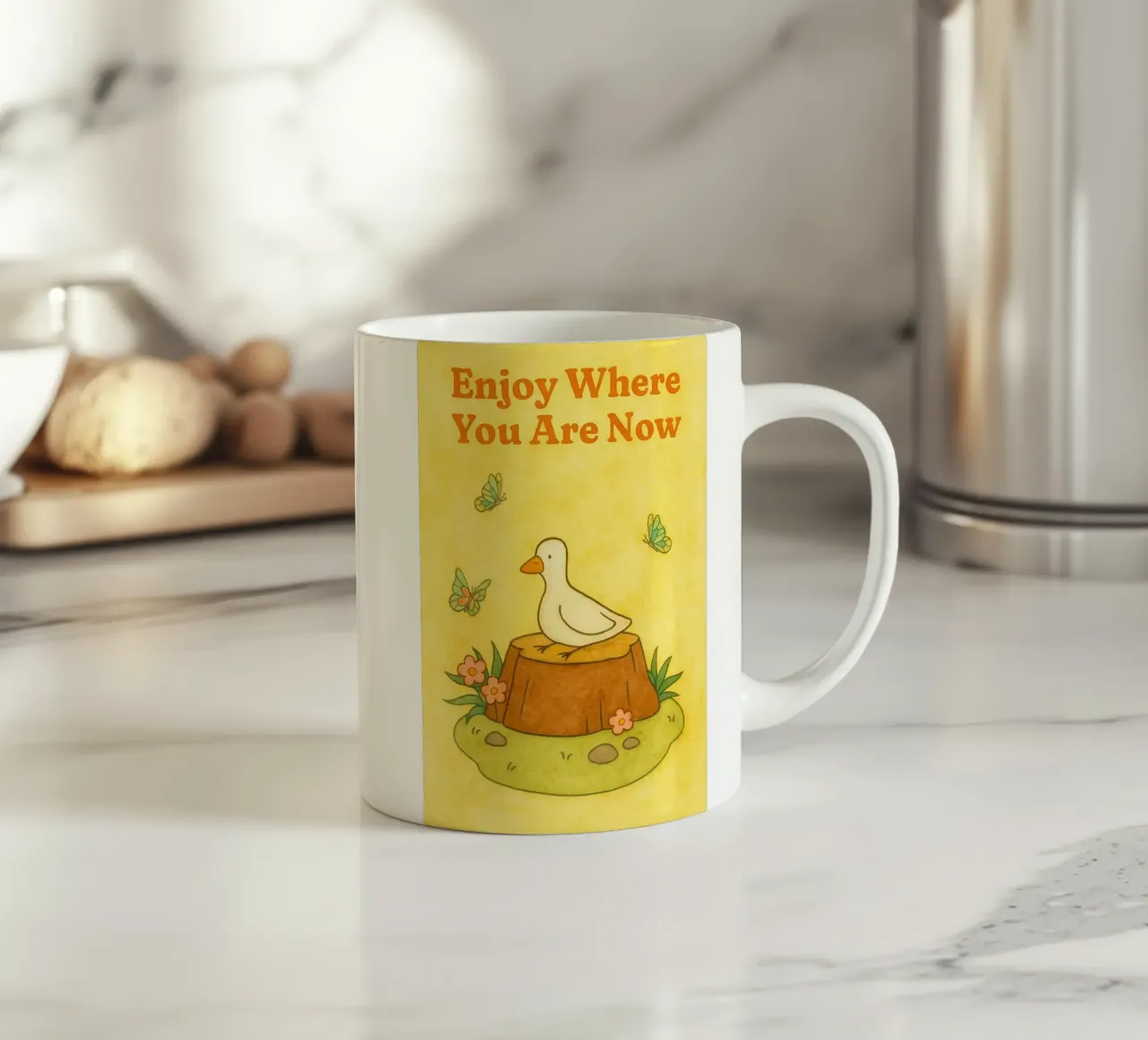 ora sei un'oca tazza in ceramica da mompunks