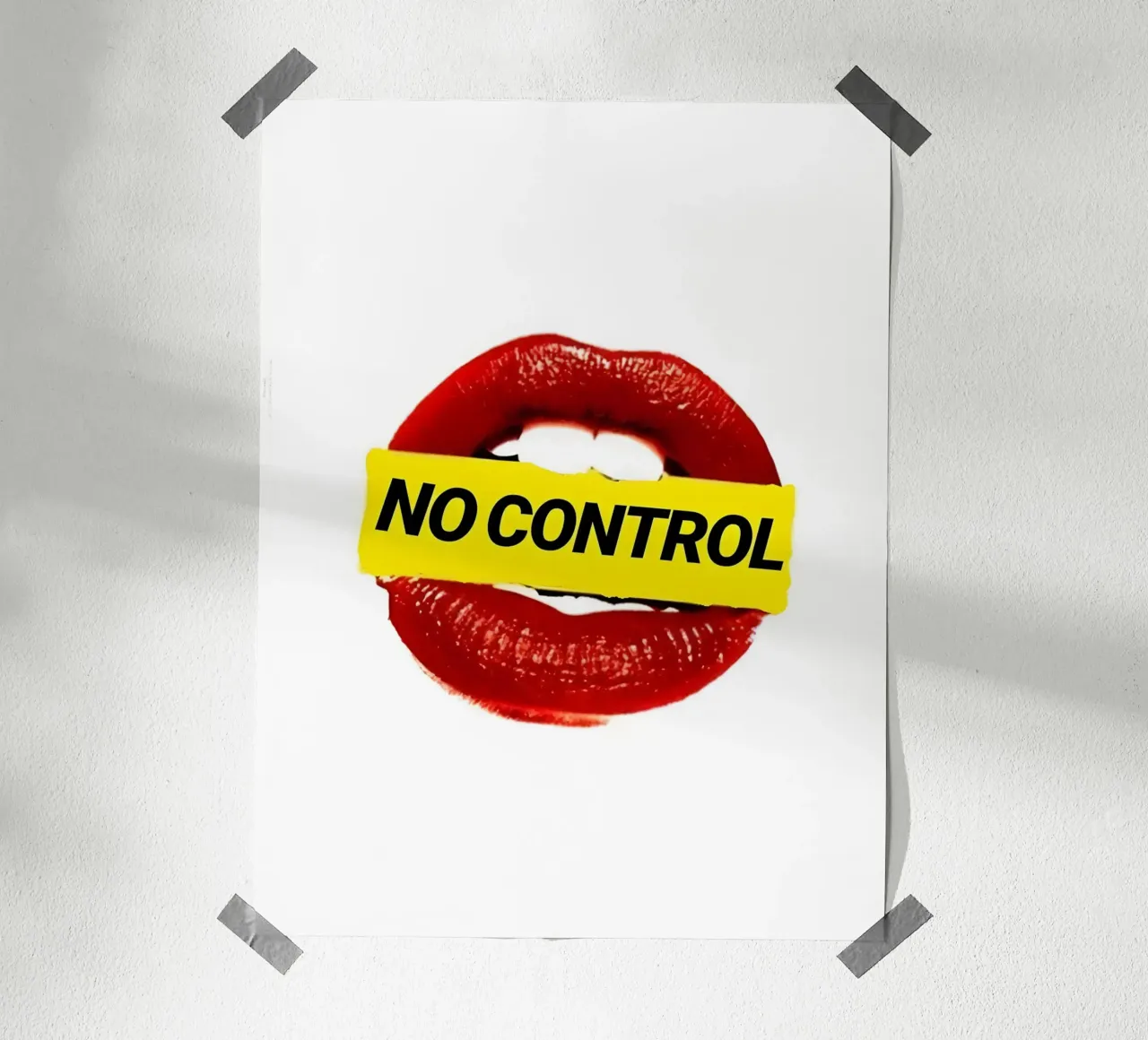 "NO CONTROL" poster da Type & Tape