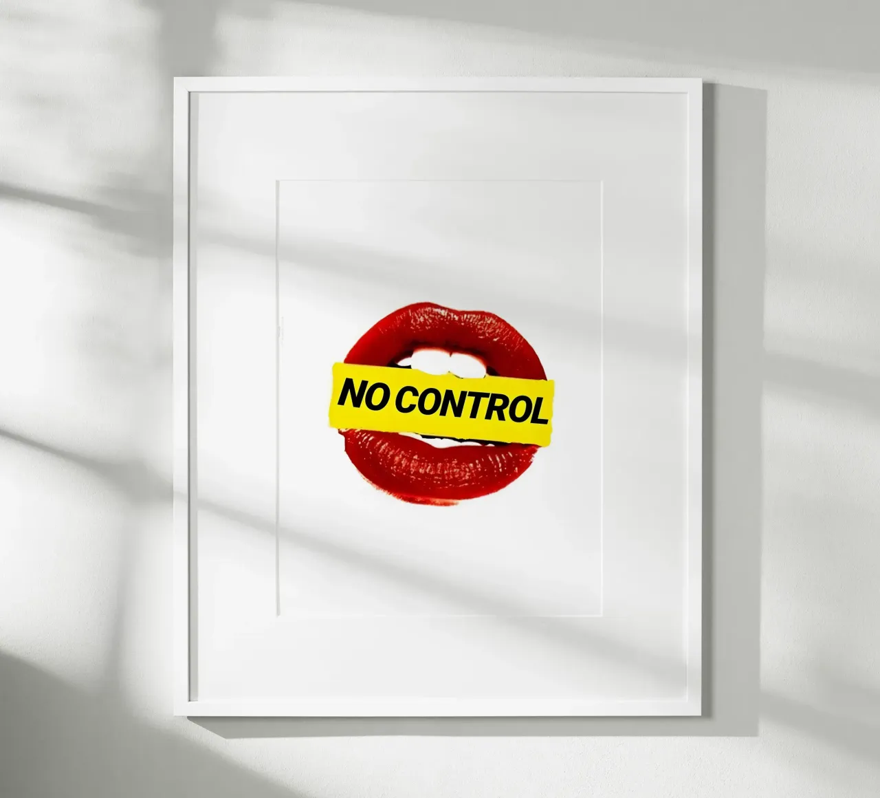 "NO CONTROL" poster da Type & Tape
