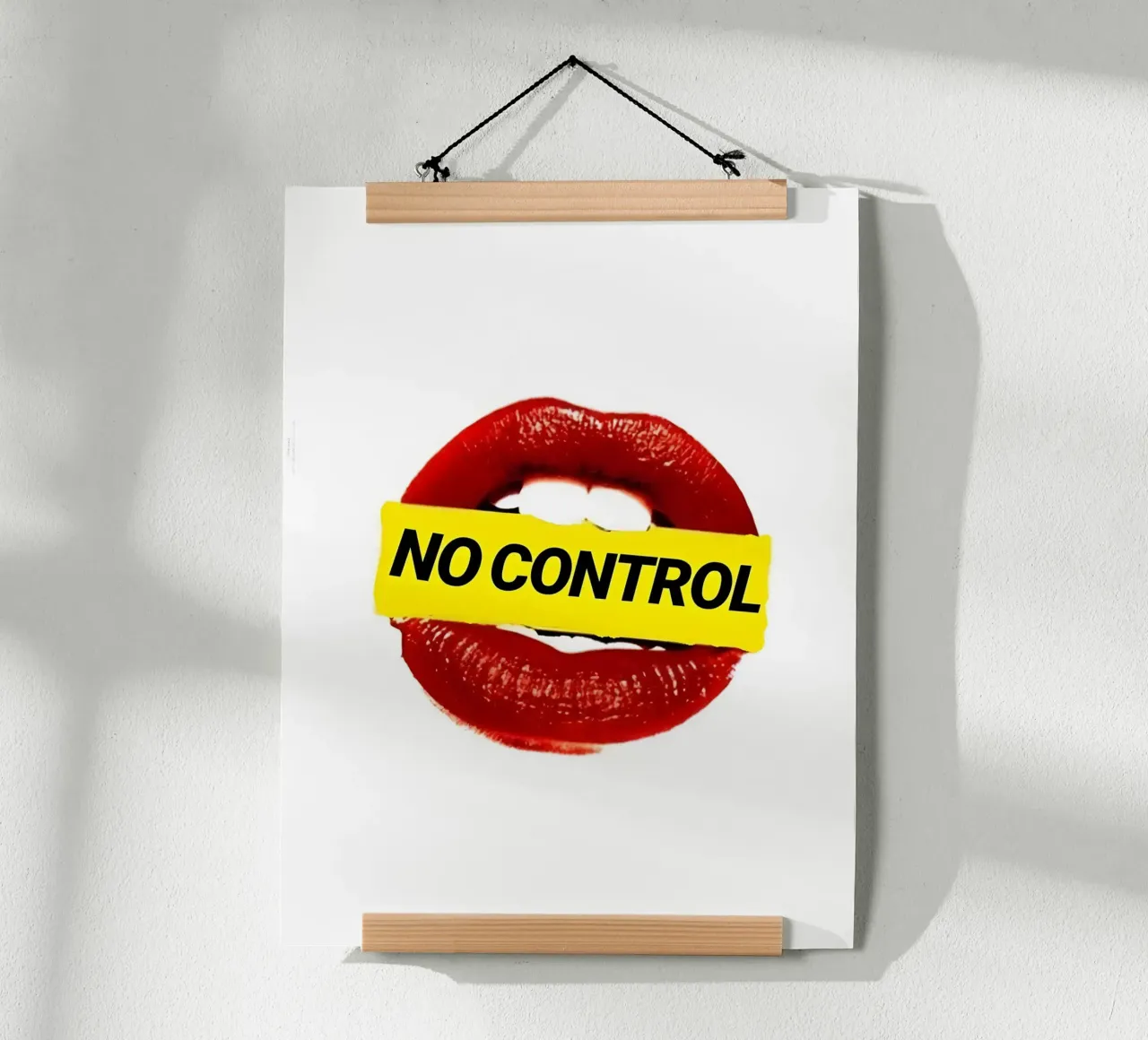 "NO CONTROL" poster da Type & Tape