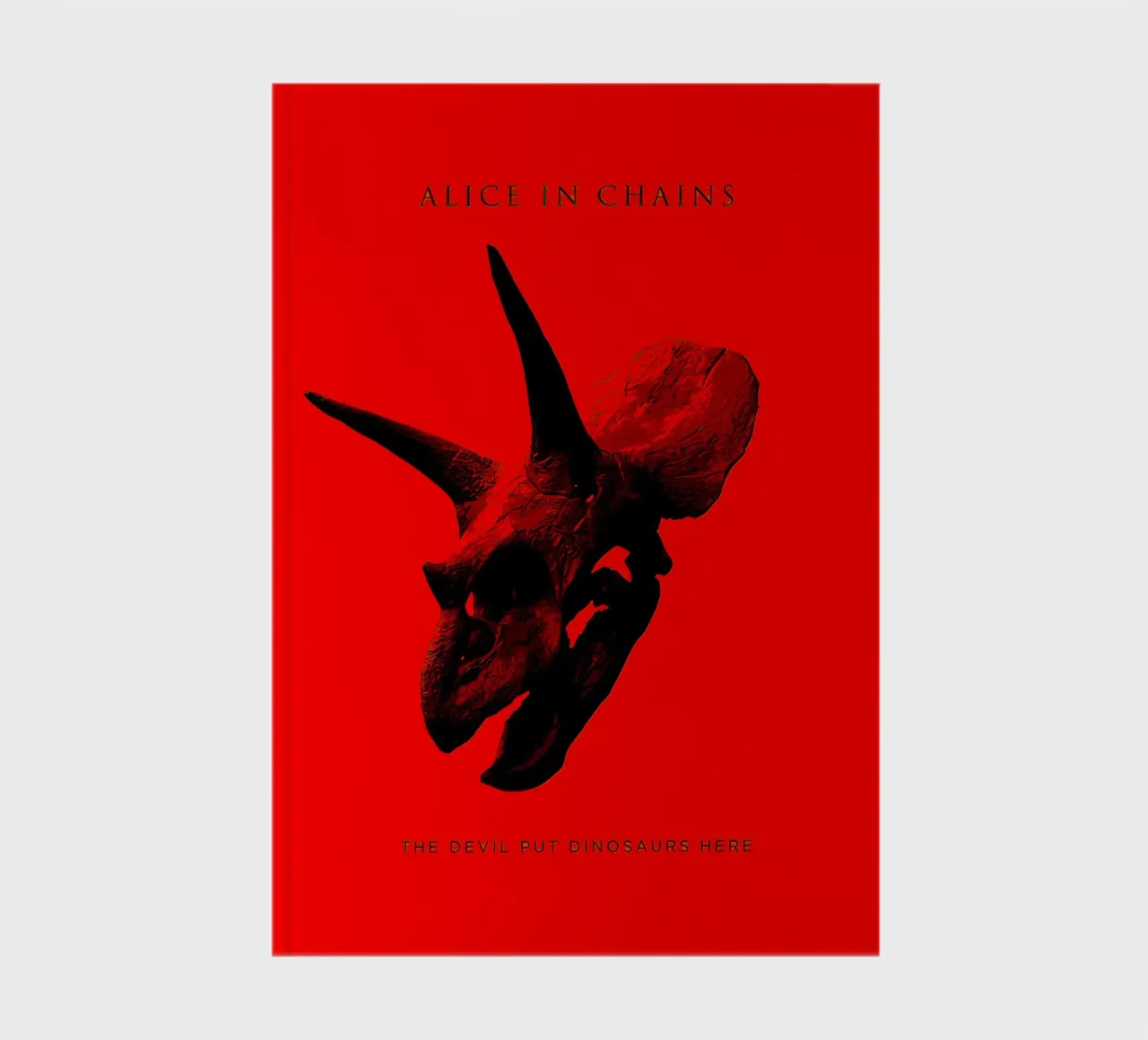Alice inChains the Devil put dinosaurs here notebook by shiners