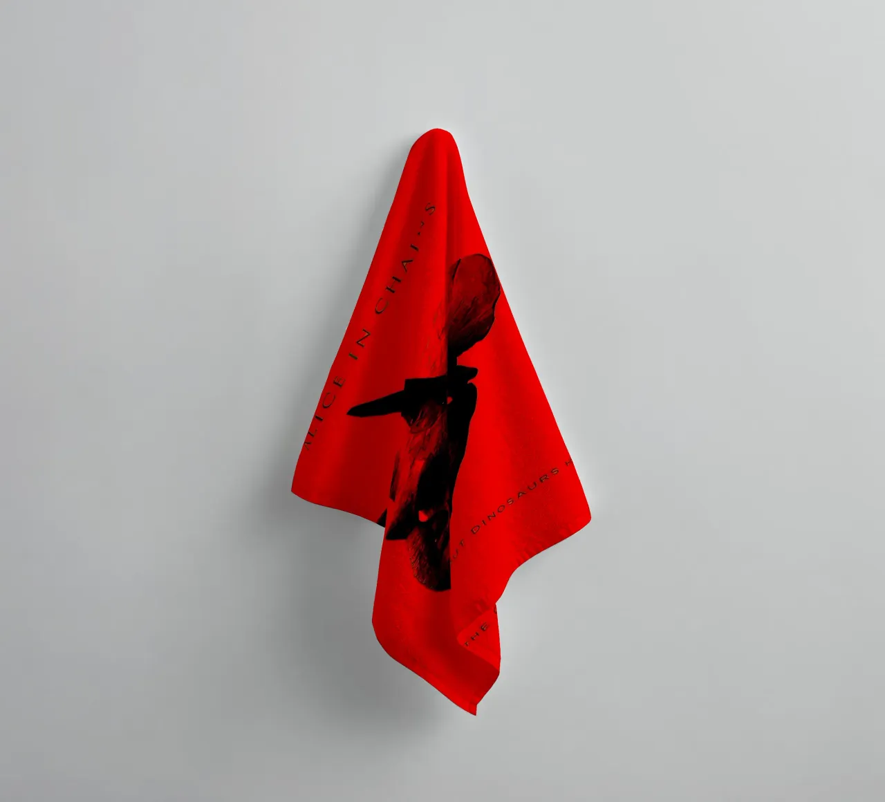Alice inChains the Devil put dinosaurs here towel by shiners