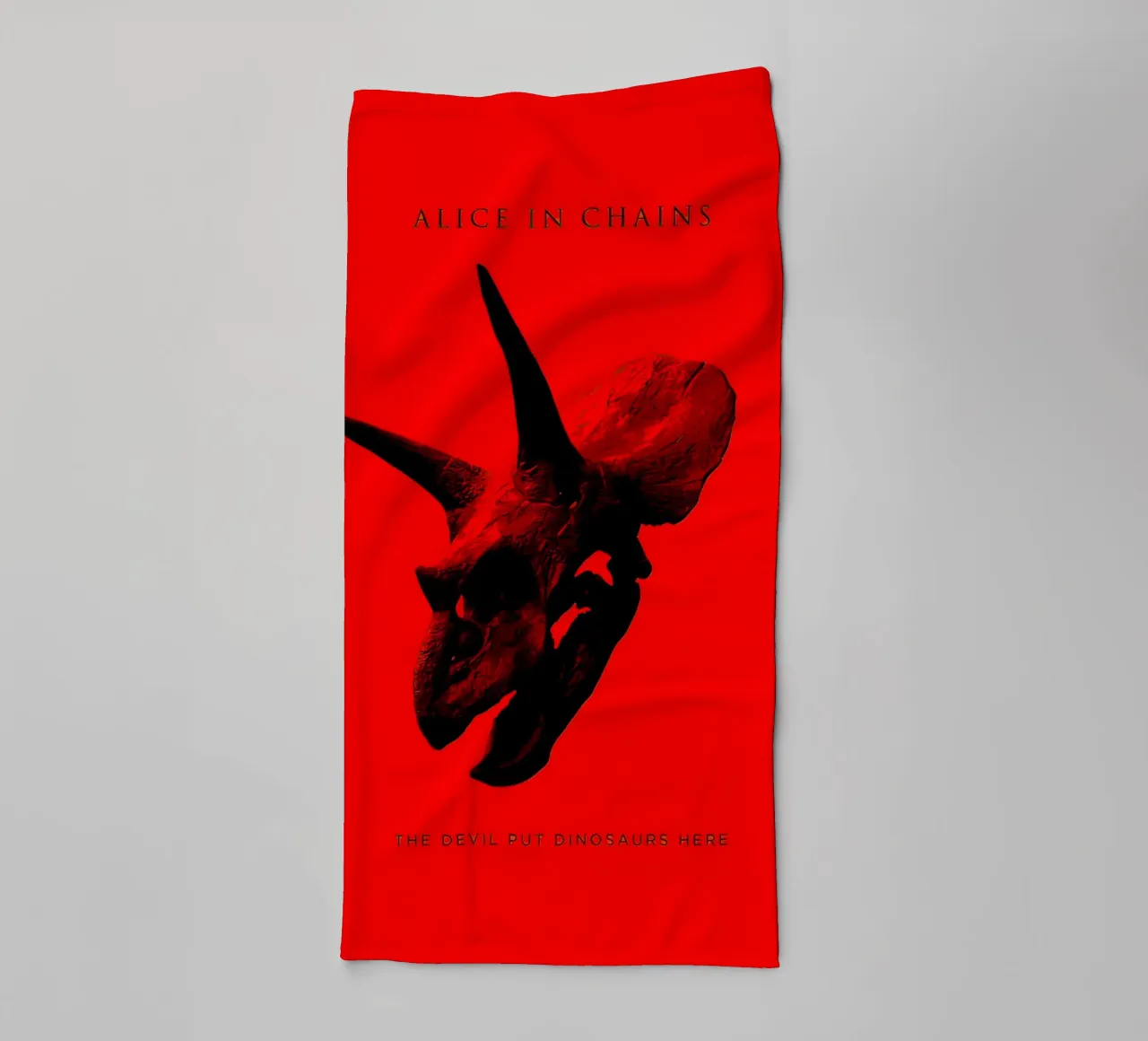 Alice inChains the Devil put dinosaurs here towel by shiners
