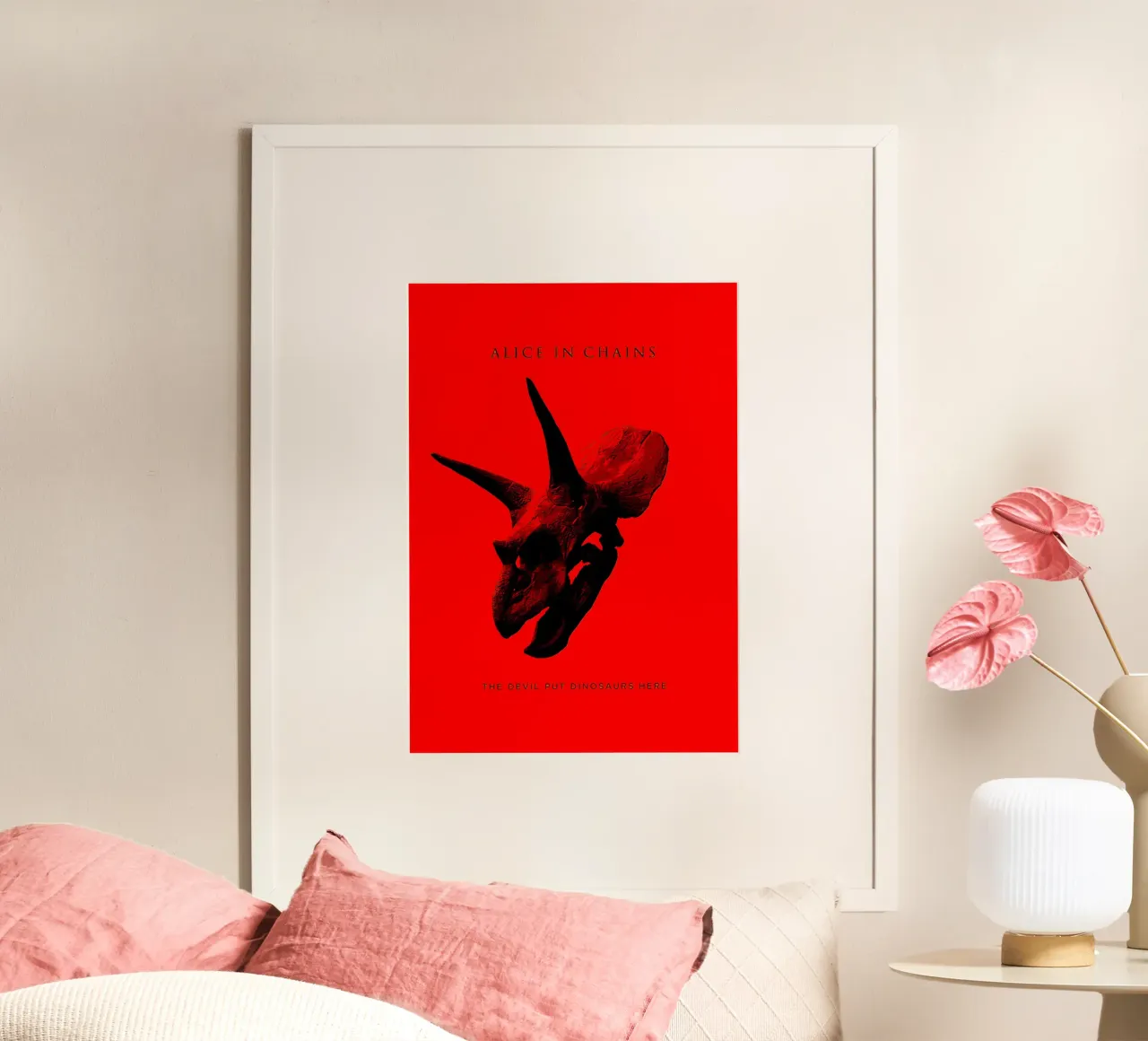 Alice inChains the Devil put dinosaurs here poster by shiners