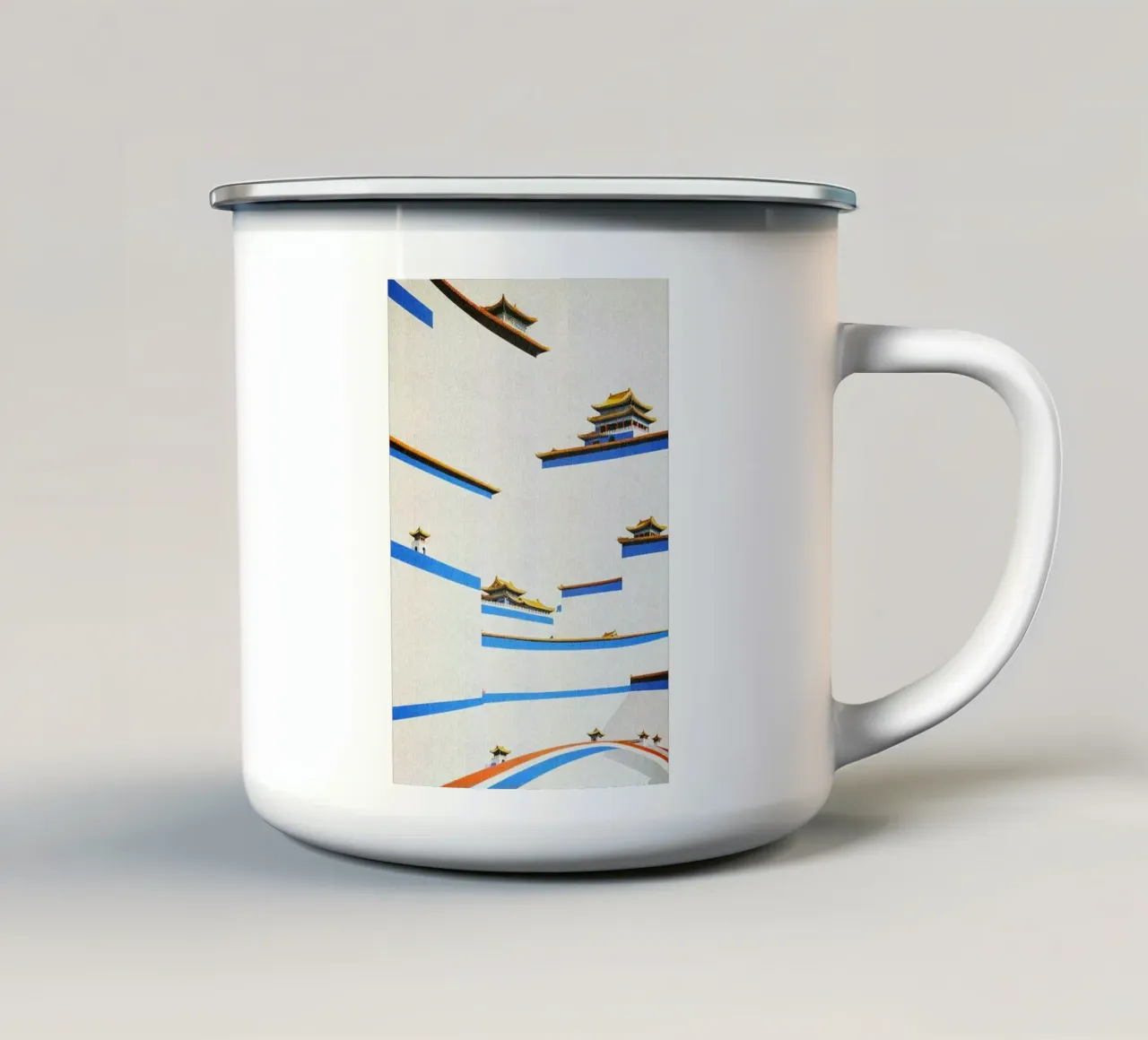 temples layers tazza in smalto da melts