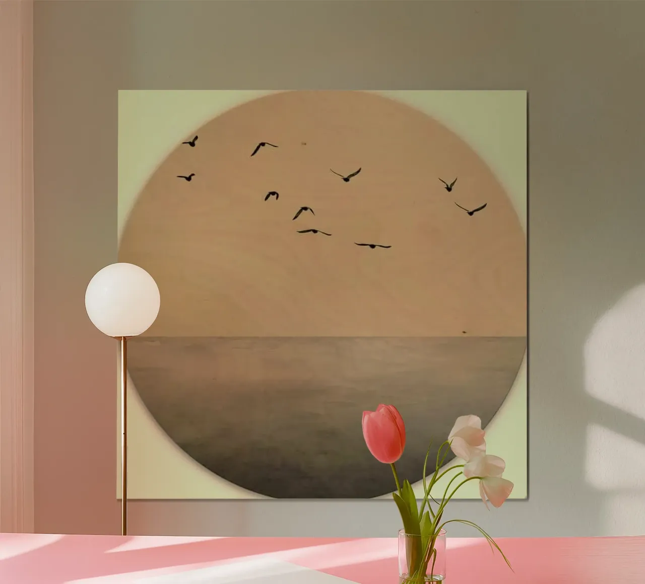 circle of nature poster con telaio in alluminio da miracle