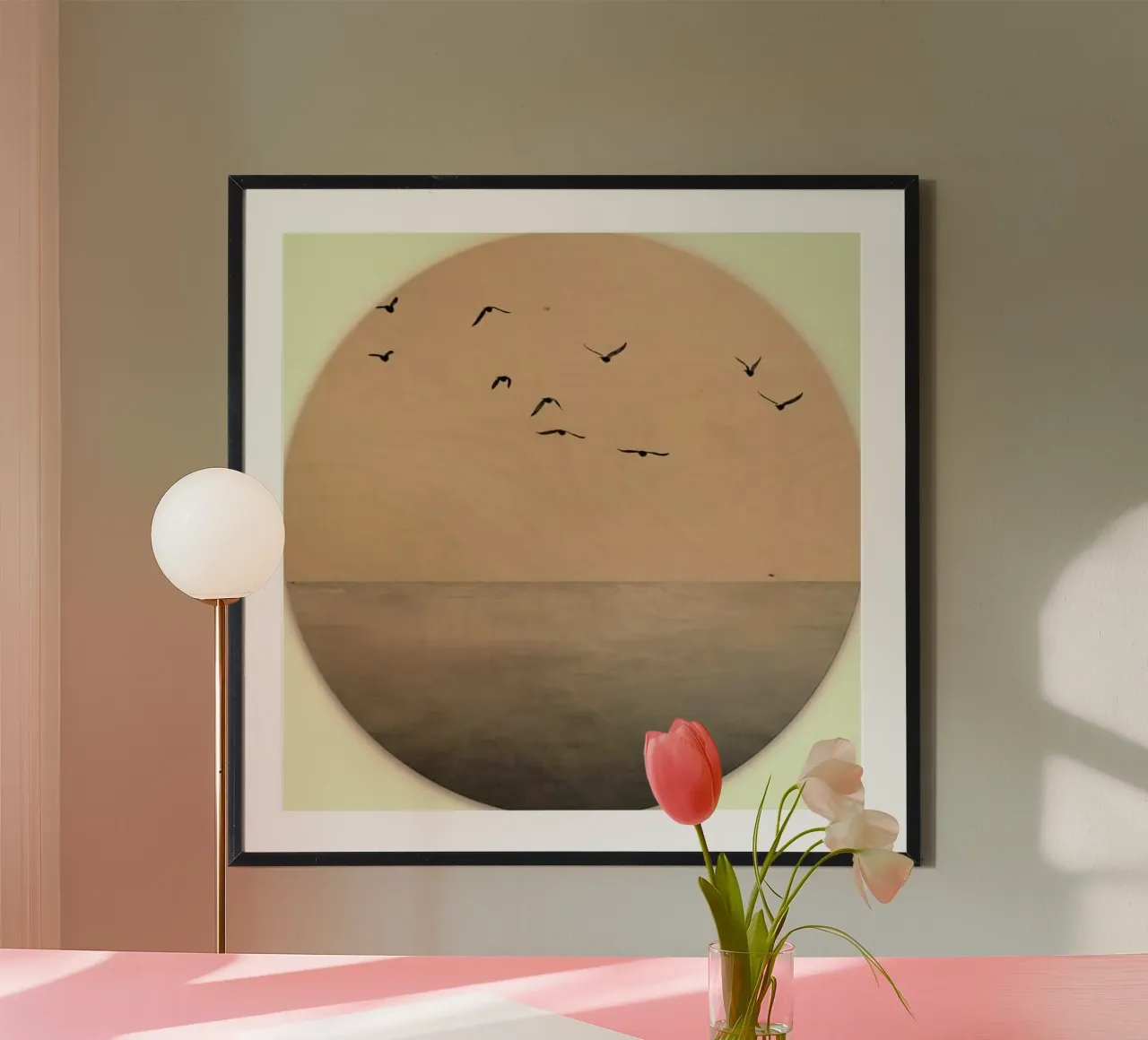 circle of nature poster con telaio in alluminio da miracle