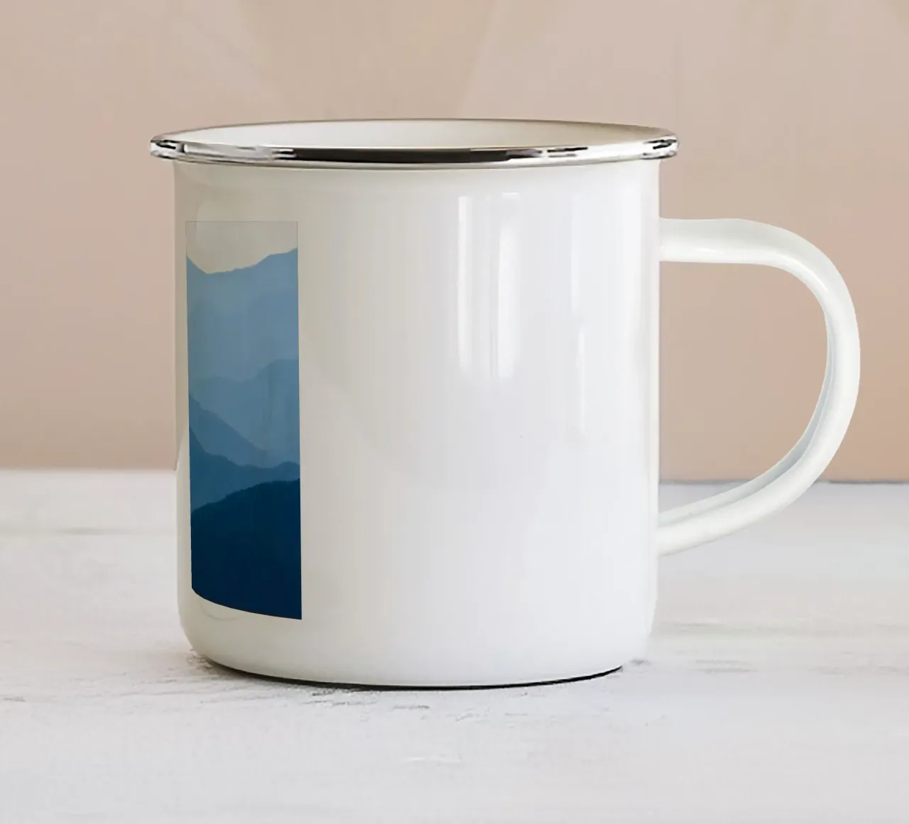 mountain layers gradient tazza in smalto da melts