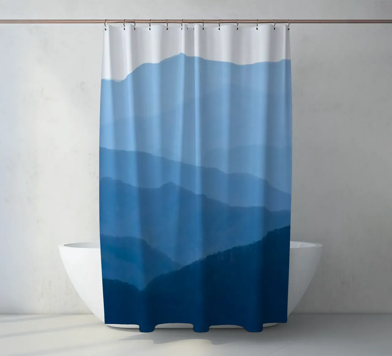 mountain layers gradient tenda da doccia da melts