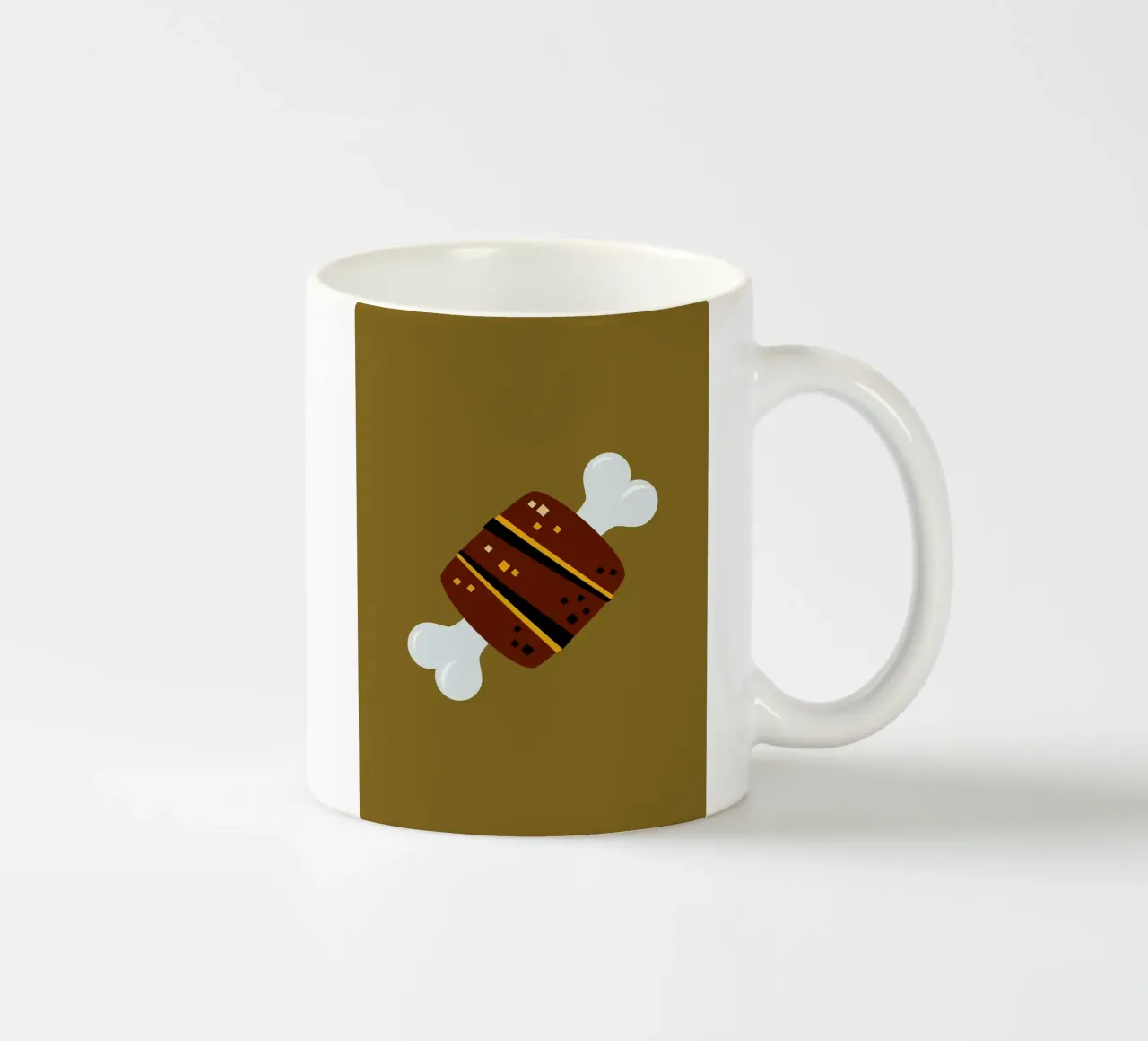 Rotolo di carne con osso tazza in ceramica da Sabine Klein