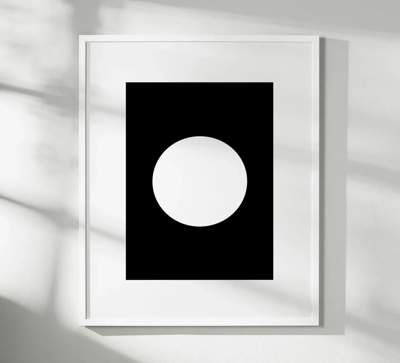 cerchio bianco poster da Sabine Klein