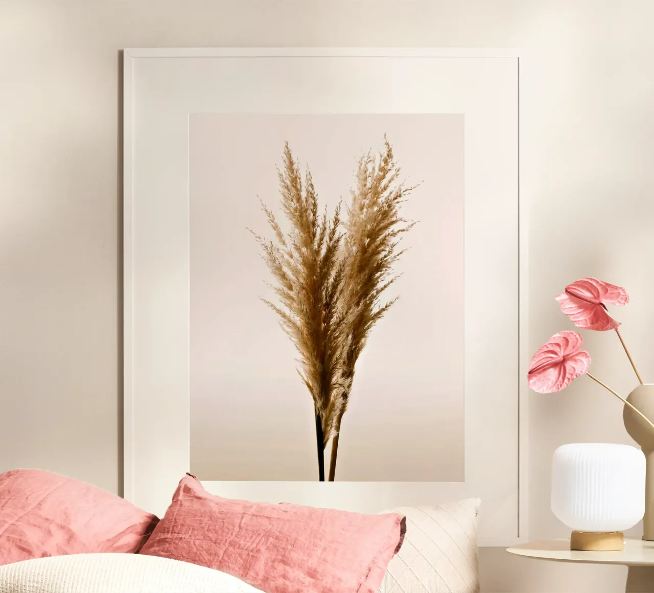 PAMPAS REED poster con telaio in plastica da Sabine Klein