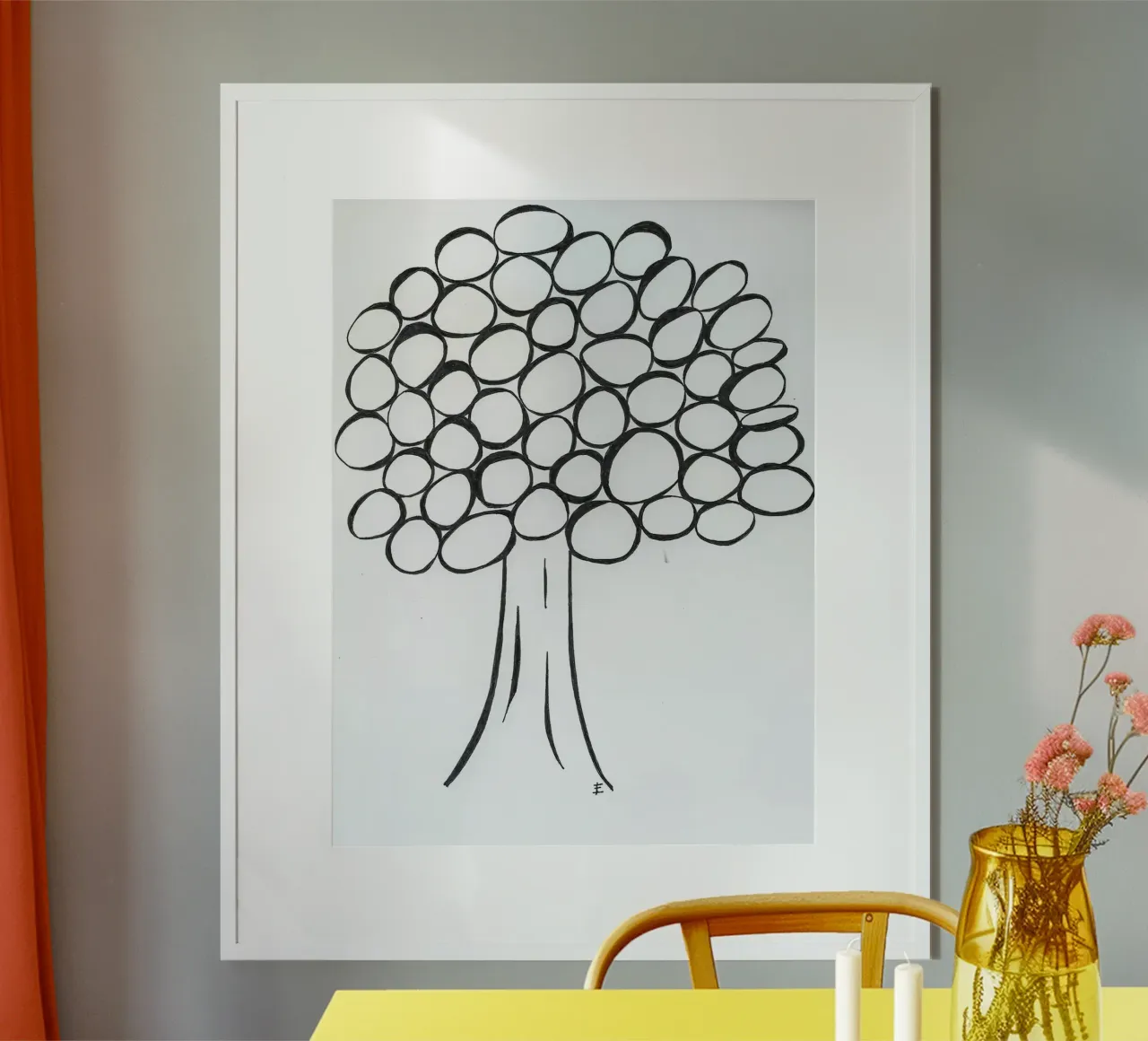Albero in bianco e nero poster da Sabine Klein