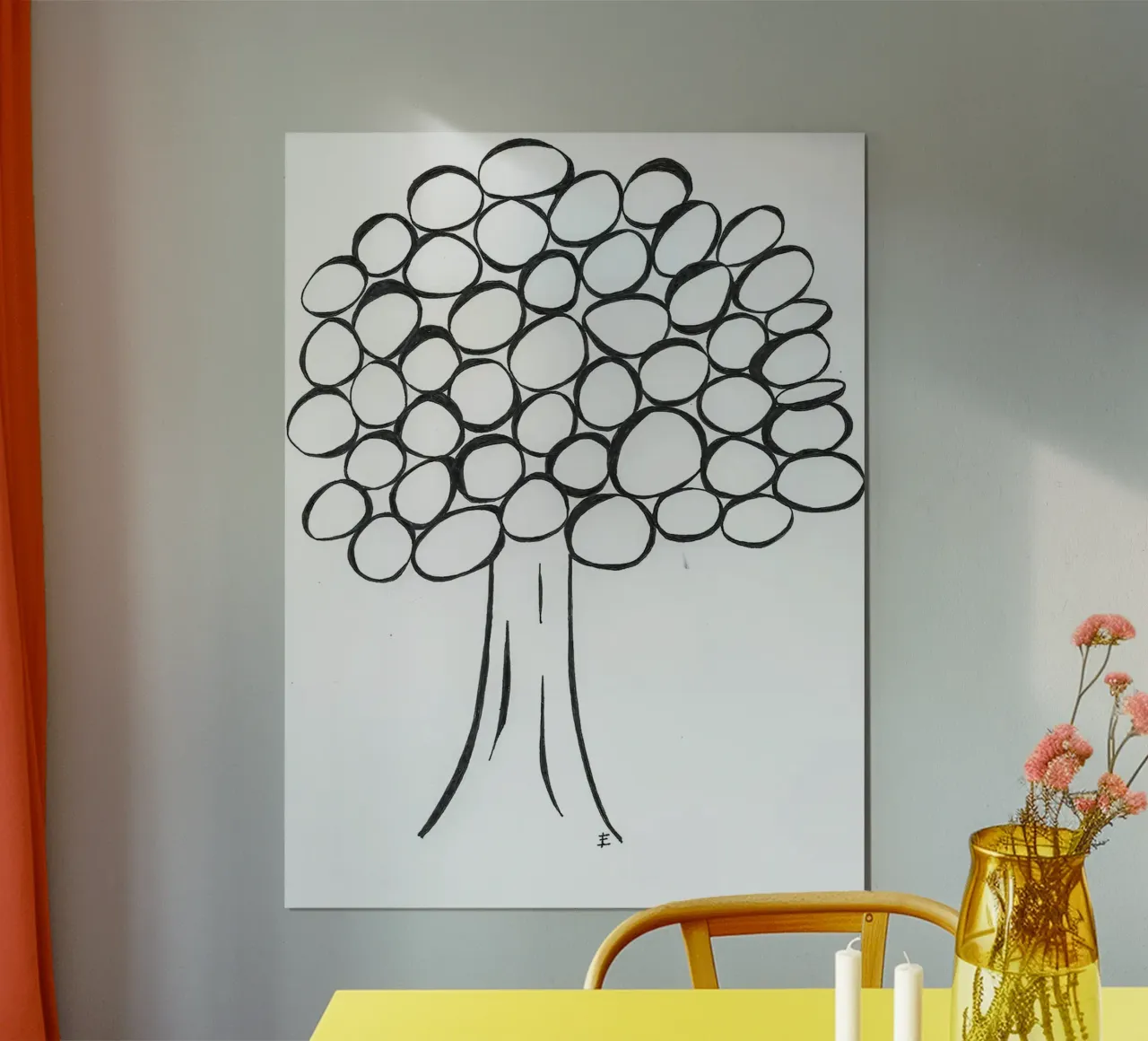 Albero in bianco e nero poster da Sabine Klein