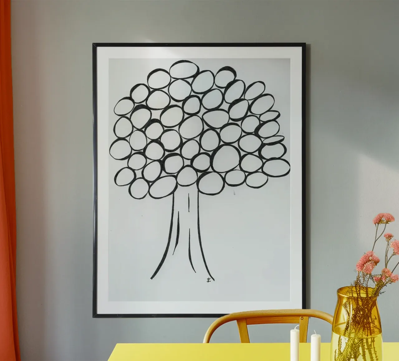 Albero in bianco e nero poster da Sabine Klein