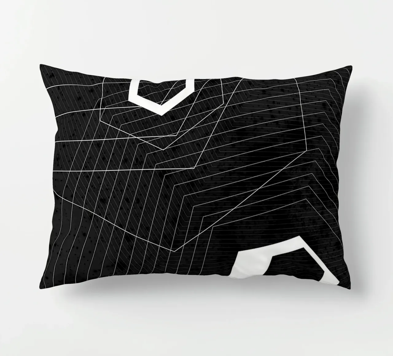 Geometrico in bianco e nero cuscino da Sabine Klein